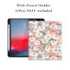 Floral Case for iPad Pro 13 inch (M4) 2024 Case Flower Pattern Cute Slim Leather Folio Smart Cover with Pencil Holder Auto Sleep/Wake,Color D view 3