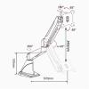 Adjustable Monitor Arm Single Monitor Mount, Gas Spring Monitor Arm Desk Mount with Clamp, Fully Adjustable Single Monitor Arm Fits 15-27 inch Screens, Holds up to 17.6 lbs Monitor Arm Mount(White) view 2