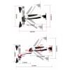 Adjustable Monitor Arm Single Monitor Wall Mount for 15-27 Inch Screens up to 17.6 lbs, Gas Spring Monitor Arm Mount, Full Motion Height Adjustable Industrial Monitor Arm Monitor Arm Mount(One arm) view 2