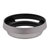 35 37 39 40.5 43 46 49 52 55 58 62 67 72 77 82mm Vented Lens Hood Metal Hollow Lens Hood Screw in Curved Vented Lens Hood Shade (58mm,Silver) view 1