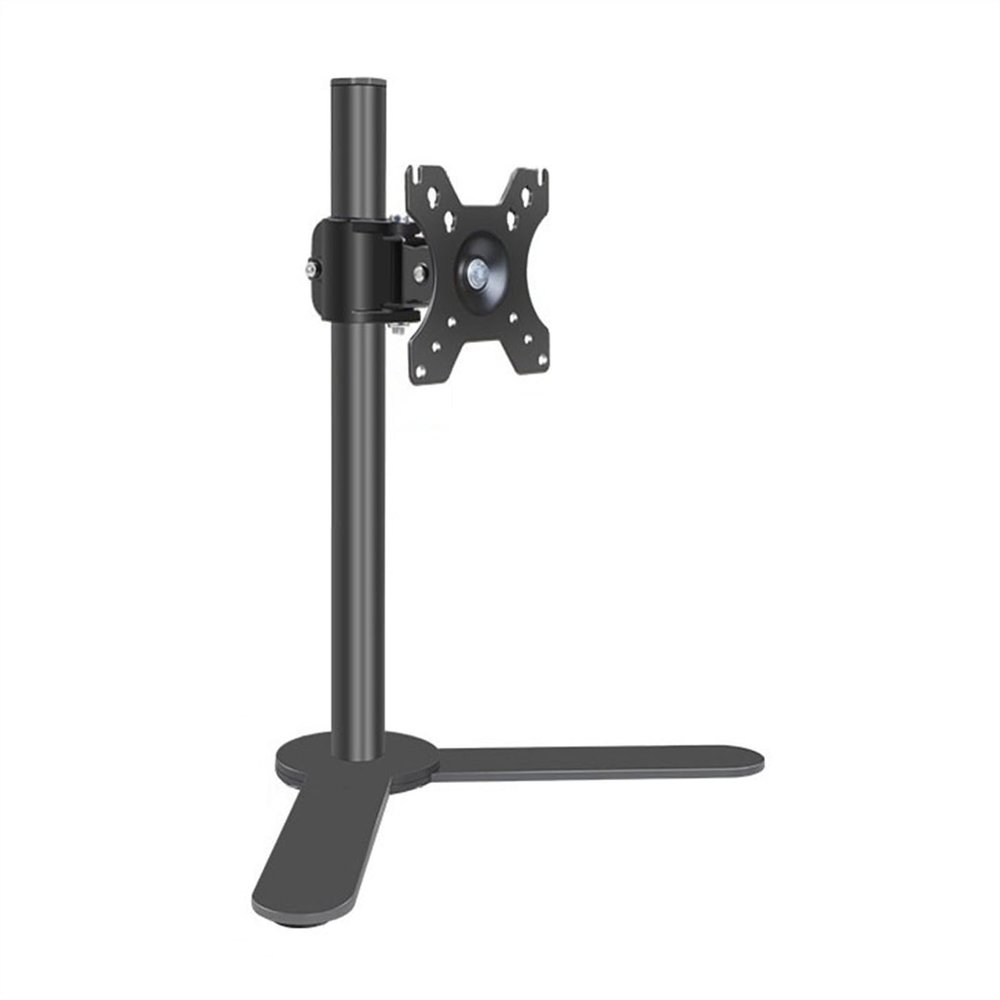 Adjustable Monitor Arm Single Monitor Desk Stand, Freestanding Steel Monitor Mount with Height Adjustable, Swivel, Tilt, Rotation, Fits 17"-32'' Monitors, Holds up to 17.6lbs Monitor Arm Mount