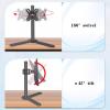 Adjustable Monitor Arm Single Monitor Desk Stand, Freestanding Steel Monitor Mount with Height Adjustable, Swivel, Tilt, Rotation, Fits 17"-32'' Monitors, Holds up to 17.6lbs Monitor Arm Mount view 3