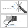 Adjustable Monitor Arm Single Monitor Desk Mount, Heavy Duty Monitor Arm for 17-49 inch Screens up to 33lbs, Fully Adjustable Ultrawide Single Monitor Mount, VESA 75/100mm Monitor Arm Mount(White) view 4