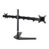 Adjustable Monitor Arm Dual Monitor Desk Stand, Free Standing Monitor Stand for 2 Screens up to 17.6lbs per Arm, Adjustable Dual Monitor Mount Arm with Tilt, Swivel, Rotation Monitor Arm Mount view 1