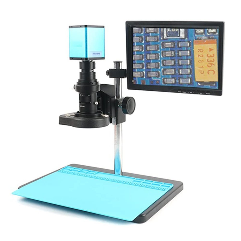 Lab Microscope Accessories Video Industrial Microscope Camera 200X 500X Zoom C Mount Lens(B,200X)
