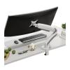 Adjustable Monitor Arm Single Monitor Desk Mount, Adjustable Mechanical Spring Monitor Arm Fits Max 32 Inch, 4.4-19.8 lbs Screen, with Clamp/Grommet Mounting Base Monitor Arm Mount(White) view 1