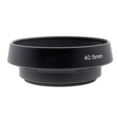 35 37 39 40.5 43 46 49 52 55 58 62 67 72 77 82mm Vented Lens Hood Metal Hollow Lens Hood Screw in Curved Vented Lens Hood Shade (40.5mm,Black)