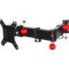 Adjustable Monitor Arm Dual Monitor Desk Mount, Fully Adjustable Dual Monitor Arm for 2 Monitors, Heavy Duty Steel Dual Monitor Stand Fits 10-32" Monitors within 17.6 lbs per Arm Monitor Arm Mount view 3