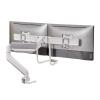 Adjustable Monitor Arm Dual Monitor Desk Mount, Adjustable Gas Spring Monitor Arm for 2 Screens up to 32 inches, 17.6lbs, Sliding VESA Plates with Clamp and Grommet Base Monitor Arm Mount view 1