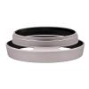 35 37 39 40.5 43 46 49 52 55 58 62 67 72 77 82mm Vented Lens Hood Metal Hollow Lens Hood Screw in Curved Vented Lens Hood Shade (40.5mm,Silver) view 3