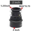 Double Helical 1.25" M42 T2 2 in Thread for Telescope/Finder & Guidescope W/Brass Ring(2inch) view 2
