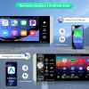 5.1 Inch Single Din Touchscreen Radio with Wireless Carplay/Android Auto, Bluetooth, Mirror Link, Single Din Car Stereo Supports FM/AM/RDS Radio, EQ, SWC, USB/Fast Charging+ Backup Camera view 2
