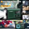 20000mAh Emergency Weather Radio, NOAA AM FM Solar Hand Crank Radio, Cell Phone Charger, SOS Alarm, Flashlight & LED Reading Lamp for Hurricane Outdoor Survival (Green) view 3