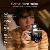 ULANZI SL01 Mini Camera Flash, GN8 6500K Mini Flash Speedlite, 4 Power Levels, Compatible with Sony ZV-1/ZV-E10/Canon/Nikon/Fuji/Panasonic/Leica/Olympus, Not Fits Sony ZV-1F view 3