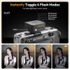 ULANZI SL01 Mini Camera Flash, GN8 6500K Mini Flash Speedlite, 4 Power Levels, Compatible with Sony ZV-1/ZV-E10/Canon/Nikon/Fuji/Panasonic/Leica/Olympus, Not Fits Sony ZV-1F view 4