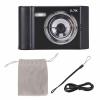 Digital Camera 48MP 2.7K HD 8x Zoom Compact 2.8 Inch Screen Auto Focus Anti-Shake For Selfie Digital Pocket Camera Travel Recording Life (Black) view 1