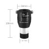 1.25 Inch 2X Achromatic 31.7mm Power Barlow Lens Metal Extender Lens view 2