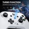 Nonbliep 2 Pack for Xbox Controller Series X|S, Xbox One X|S, PC, Wireless Controller with 2.4GHz Adapter/Macro/Turbo/3.5mm Audio Jack/Dual Vibration Green+White Need to Upgrade view 3