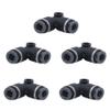 Mytee Products 5 Pack Composite Material Push-Lock Air Brake Fitting Union 90 Elbow 3/8 Q5 for Truck Replaces 12-91066 016285 16285 177.11656 177.12C656 365PTC6 C1865-6 PHR1291066 QL1365-6 view 1