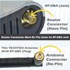 TECHTOO WiFi Antenna 9dBi 2.4Ghz with RP-SMA Plug Connector for Wireless Network Router-USB Wireless Adapter-PCI PCIe Cards-IP Camera-Security Camera-Desktop PC-Range Extender (RP-SMA-10Pack) view 4