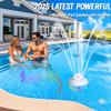 KingSom 3 in 1 Bluetooth Pool Speaker with Pool Fountain Light, Floating Pool Speaker for Pool, IP68 Waterproof Hot Tub Speakers, Loud Sound, BT5.4,24H Playtime Pool Water Fountain, White view 4
