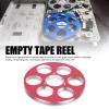 Empty Tape Reel, 6 Holes Empty Reel, Aluminum Alloy Empty Tape Reel Sound Recording Tape Empty Reel for NAGRA Miniature for Reel to Reel Tape Recorder (Red) view 2