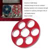 Empty Tape Reel, 6 Holes Empty Reel, Aluminum Alloy Empty Tape Reel Sound Recording Tape Empty Reel for NAGRA Miniature for Reel to Reel Tape Recorder (Red) view 3