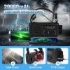 Emergency Weather Radio 20000mAh, Solar Hand Crank Radio NOAA/AM/FM Black view 3