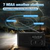 Emergency Weather Radio 20000mAh, Solar Hand Crank Radio NOAA/AM/FM Black view 4