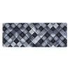 Gray and White Checkered Fabric Keyboard Mouse Pad (12x31.5 inches), Suitable for Computer, Console, Office, Game, Study Extra Large Keyboard Mouse Desk pad, view 1