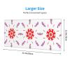 Spinning Flowers Keyboard Mouse Pad (12x31.5 inches), Suitable for Computer, Console, Office, Game, Study Extra Large Keyboard Mouse Desk pad, view 3
