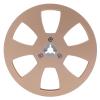 1/4 5 Inch Empty Tape Reel, 6 Holes Open Reel Sound Tape Empty Reel, Aluminum Alloy Universal for Reel to Reel for ReVox Opening Machine Parts (Gold) view 1
