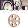 1/4 5 Inch Empty Tape Reel, 6 Holes Open Reel Sound Tape Empty Reel, Aluminum Alloy Universal for Reel to Reel for ReVox Opening Machine Parts (Gold) view 3