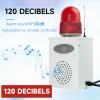 EOKHEOY Industrial Remote Control Alarm Siren Outdoor 2000m 120dB Adjustable Emergency Security Loud Siren with Strobe Light for Warehouse Commercial Factory, Yard AC220V view 3