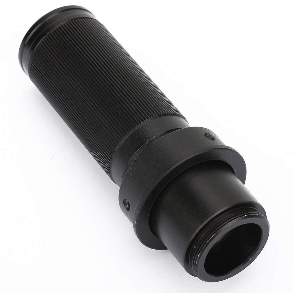120x Zoom C Mount Lens, Bright Image, Exquisite Workmanship for Industry Microscope Camera, Suitable for All Microscopes