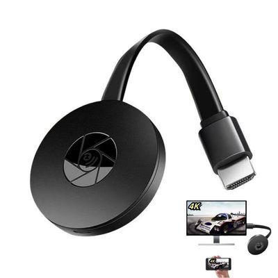 Sihyqiuling TV Box, Wireless HDMI Display Dongle Adapter, 4K Wireless Casting Device, Compatible with TV, Black