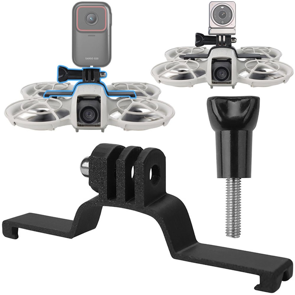 Honlyn Upper Expansion Bracket for DJI Neo, for Action Camera Mount Bracket Extension Adapter Fixed Snap-on Clamp Holder (Top Mount)