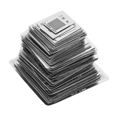 130pcs Universal BGA Reballing Rework Stencils Set for Laptop Desktop Chip Repair