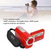 Asixxsix 16MP 1080P Video Camera HD 16X Digital Zoom USB Digital Camera Video Recorder with 2 Inch Rotation Screen for Travel, Digital Camera Recorder, Video Camera Camcorder (Red) view 2