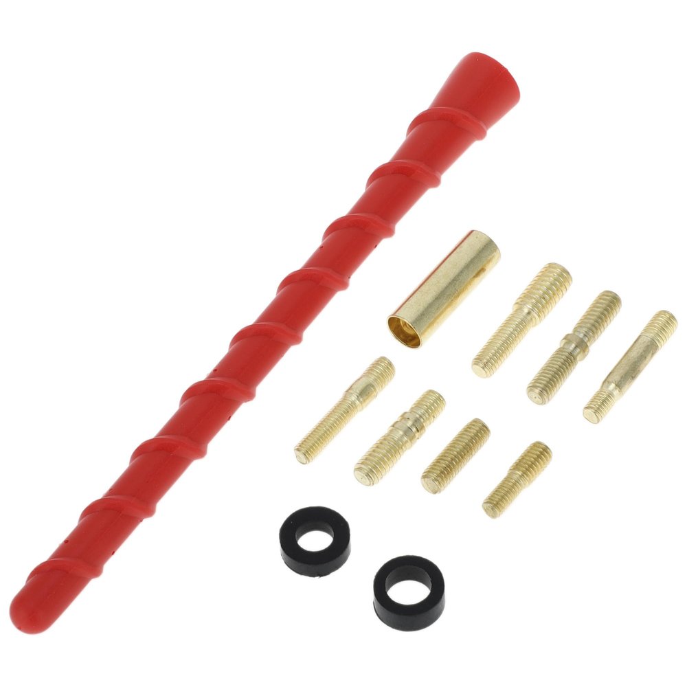 VekAuto Car Signal Antenna, AM/FM Signal Front Aerial for GMC Sierra 1500-3500 Rubber Material Red