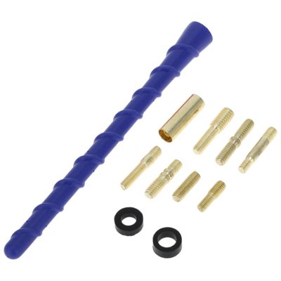 VekAuto Car Signal Antenna, AM/FM Signal Front Aerial for GMC Sierra 1500-3500 Rubber Material Blue