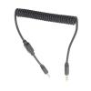 Flash Sync Cable 3.5mm Male to Photographic Lights and Accessories Male Coiled Cord for Camera G F Series DSLR view 2