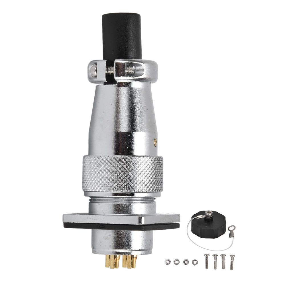 Aviation Connector Zinc Alloy Aviation Plug Socket with Function, Stable Electrical Performance and Multi core Design for Communications, Computers