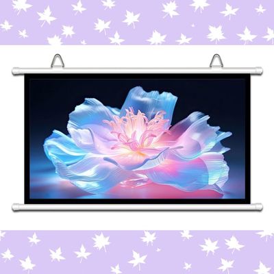 BEVUPAAERE Home Theater Projector Screen HD Movie Screen Manual Pull Down Projection Screen 30" 40" 50" 60" 72" 4K 16:9 4:3 Format, Wall/Ceiling Mounted Widescreen(60 Inch (4:3))