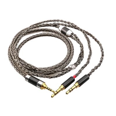 16Cores Braided Silver Plated Replacement Upgrade Cable Compatible with The HE4XX, HE-400i Headphones (2 X 3.5mm Version)(2.5mm Balanced,2m)