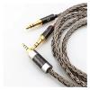 16Cores Braided Silver Plated Replacement Upgrade Cable Compatible with The HE4XX, HE-400i Headphones (2 X 3.5mm Version)(2.5mm Balanced,2m) view 3
