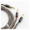 16Cores Braided Silver Plated Replacement Upgrade Cable Compatible with The HE4XX, HE-400i Headphones (2 X 3.5mm Version)(3.5mm Stereo,1m) view 2