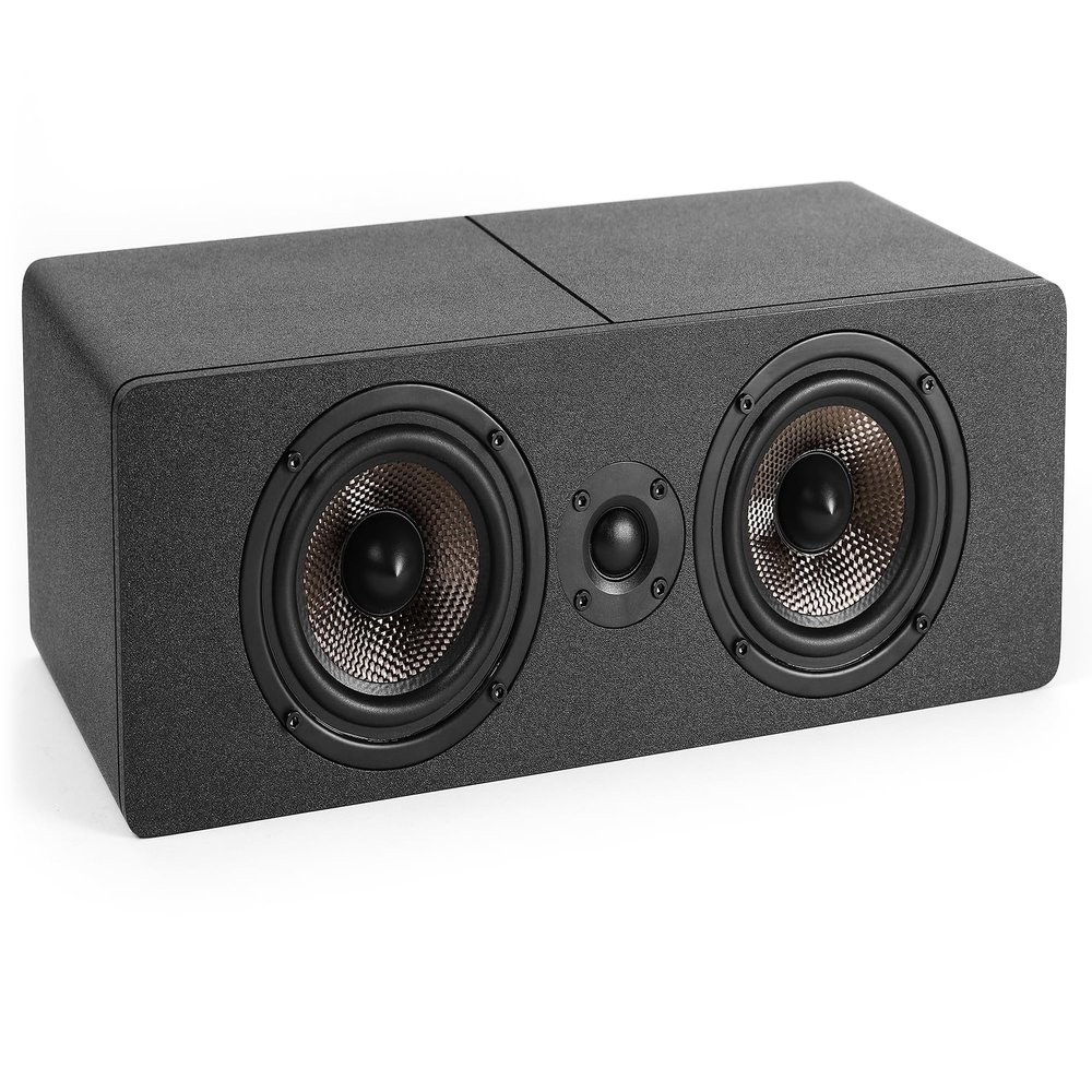 Micca MB42X-C G2 Center Channel Speaker for Home Theater Surround Sound, 2-Way Passive Speaker (Black, Each)