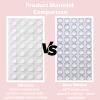 100 Pcs Glass Silicone Nail Art Typing Stickers, Clear Glass Long Nail Keyboard Cover, Reusable Adhesive Protective Nail Stickers for Laptop, PC, Desktop view 2