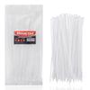 12 Inch Zip Cable Ties (100 Pieces), Self-Locking Premium Nylon Cable Wire Ties,Heavy Duty White, for Indoor and Outdoor by Boacua view 1